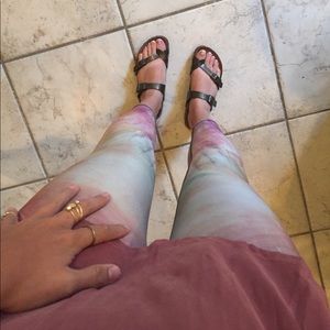 Watercolor Yoga Pants Size M